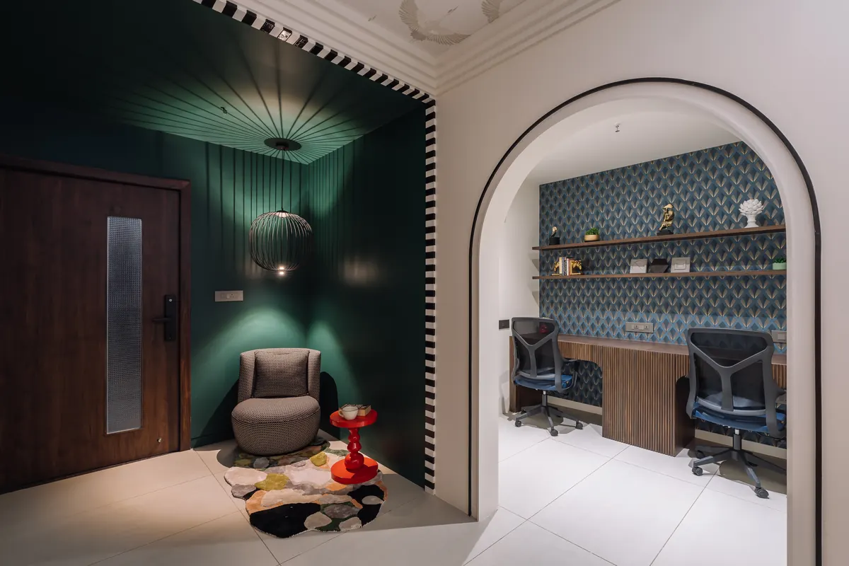 Scarlet and Gilt office — view 3