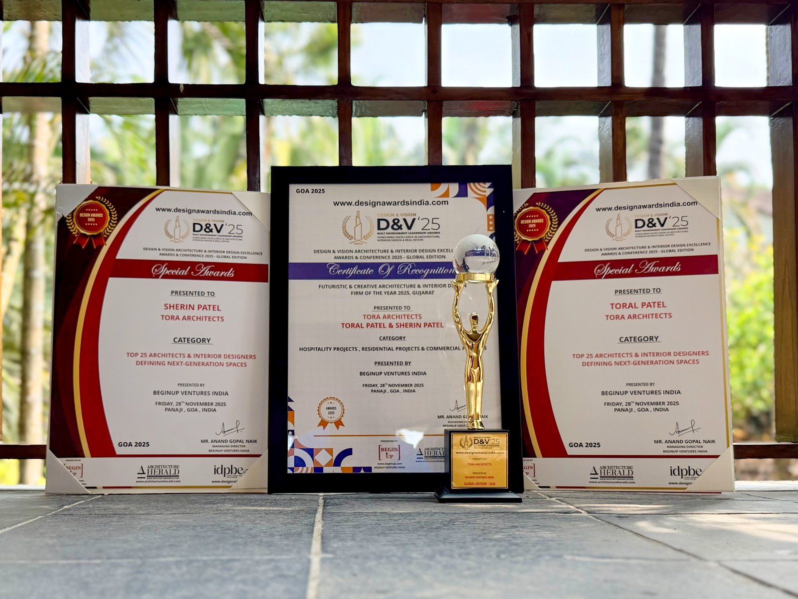 Tora Architects award recognition